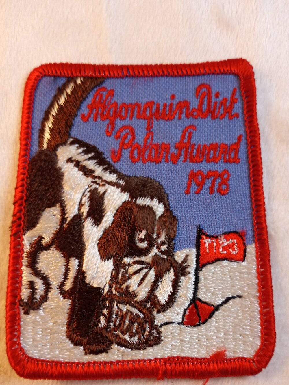 vintage Algonquin District Polar Award 1978 embroidered patch